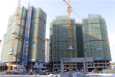 洛江开足马力推进重点项目建设 内外墙粉刷工程全面提速